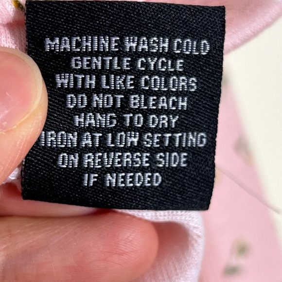 Harper & Ivy Juniors Scoopneck Long Sleeves Sleepshirt Pink Pajama Top Large - Picture 8 of 14